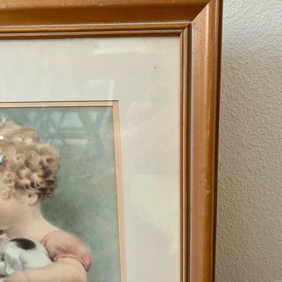 Framed Print “Frendly Enemies “ By Bessie Pease Gutmann 17/20 Inches - Picture 2 of 11